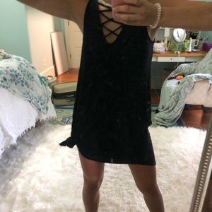 Black criss cross dress